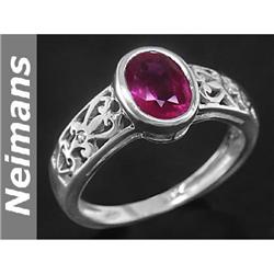 Fine Gem 1.75 ct Certified Ruby & VS Diamond Ring 14kt