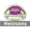 Image 1 : Neimans 8.00 ct Certified Ruby & VS Diamond Ring Gold