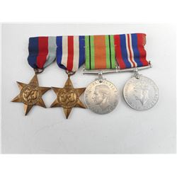 WWII BRITISH MEDALS ON RIBBON BAR