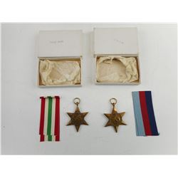 WWII WAR MEDAL STARS IN BOX.