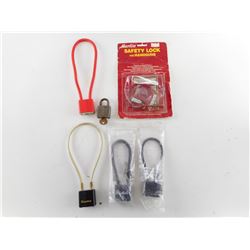 ASSORTED CABLE LOCKS WITH KEYS