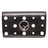 Image 2 : Fendi Black Leather Pearl Flap Clutch