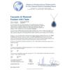 Image 4 : 14KT White Gold GIA Certified 23.12 ctw Tanzanite and Diamond Pendant With Chain