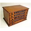 Image 1 : A CHERRY AND BIRCHWOOD FIVE DRAWER SPOO
