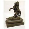 Image 1 : A BRONZE SCULPTURE OF A MAN AND A HORSE