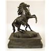 Image 5 : A BRONZE SCULPTURE OF A MAN AND A HORSE