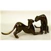 Image 3 : A BRONZE SCULPTURE OF CHEETAHS