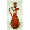 Image 4 : TWO CRANBERRY GLASS DECANTERS