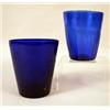 Image 1 : TWO COBALT BLUE FLIP GLASSES
