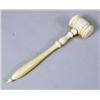 Image 1 : A CARVED IVORY GAVEL