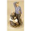 Image 1 : A ROYAL COPENHAGEN FIGURE OF A MAN AND 
