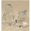 Image 1 : AN ORREFORS COLORLESS GLASS BEAR AND OW