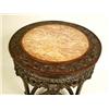 Image 3 : A PAIR OF CARVED HARDWOOD MARBLE TOP SI