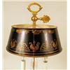 Image 2 : A TOLE BOUILOTTE BRASS TABLE LAMP