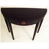 Image 2 : A BLACK PAINTED AND FLORAL DECORATED DE