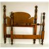 Image 1 : A FEDERAL STYLE TURNED MAPLE BEDSTEAD