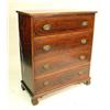 Image 1 : A FEDERAL INLAID MAHOGANY CHEST OF DRAW