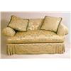 Image 1 : A CONTEMPORARY DAMASK UPHOLSTERED SETTE