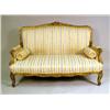 Image 1 : A LOUIS XV STYLE CARVED GILTWOOD SETTEE