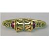 Image 2 : AN 18K ROSE GOLD DIAMOND AND RUBY LADY`