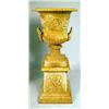 Image 2 : A PAIR OF CAST IRON GARDEN URNS