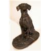 Image 2 : A PAIR OF BLACK PAINTED CAST IRON DOGS