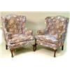 Image 1 : A PAIR OF QUEEN ANNE STYLE MAHOGANY EAS