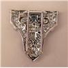 Image 2 : A PLATINUM AND DIAMOND ART DECO DRESS C