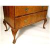 Image 4 : A GEORGE I FIGURED WALNUT HIGH CHEST OF