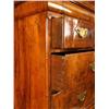 Image 5 : A GEORGE I FIGURED WALNUT HIGH CHEST OF