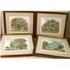 Image 1 : FOUR FRAMED PRINTS OF TREES