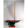 Image 1 : A GREEN PAINTED PINE SHIP MODEL