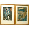 Image 1 : TWO WOODBLOCK PRINTS IN POLYCHROME