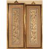 Image 1 : TWO SIMILAR FRAMED SILK NEEDLEWORK PANE