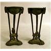 Image 1 : A PAIR OF CAST BRONZE FLUID LAMPS