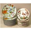 Image 1 : THIRTEEN "BLUE BIRD" DINNER PLATES