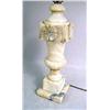 Image 2 : TWO CARVED ALABASTER TABLE LAMPS