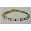 Image 1 : AN 18K YELLOW GOLD AND ROUND DIAMOND BR