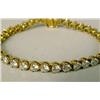 Image 2 : AN 18K YELLOW GOLD AND ROUND DIAMOND BR