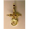 Image 3 : A YELLOW GOLD TONE CRUCIFIX FORM IMITAT