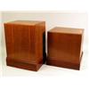Image 2 : TWO MAHOGANY DISPLAY COLUMNS