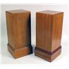 Image 1 : A PAIR OF MAHOGANY DISPLAY COLUMNS