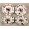 Image 1 : FOUR ENGLISH PORCELAIN OCTAGONAL POLYCH