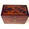 Image 2 : A ROSEWOOD AND PARQUETRY INLAID TEA CAD