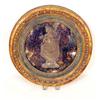 Image 1 : A CIRCULAR FRAMED ETCHED GLASS