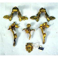 A MISCELLANEOUS GROUP OF GILT BRONZE MO