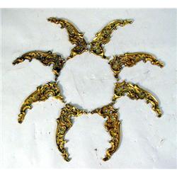 FOUR PAIRS OF REGENCE GILT BRONZE MOUNT