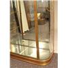 Image 2 : A CONTEMPORARY BRASS AND GLASS ONE DOOR