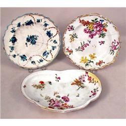 THREE CHELSEA POLYCHROME DECORATED PARC