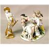 Image 1 : A POLYCHROME DECORATED PORCELAIN FIGURA